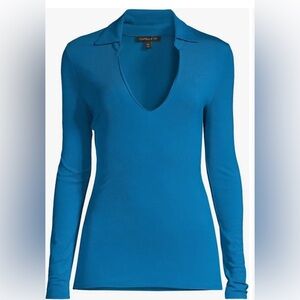 Capsule 121 Women Collar Knit Tee‎ The Virgo Top Size  1X
